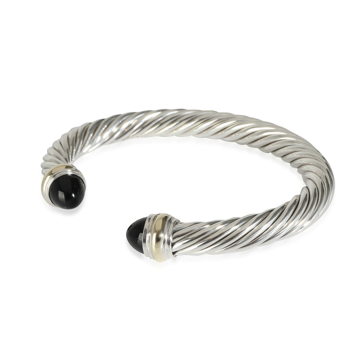 David Yurman Cable Classic Bangle in 14K Yellow Gold/Sterling Silver