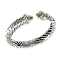 Sculpted Cable Cuff in 18K Yellow Gold/Sterling Silver