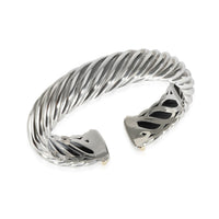 Sculpted Cable Cuff in 18K Yellow Gold/Sterling Silver