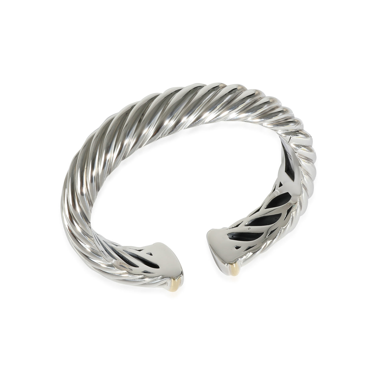 Sculpted Cable Cuff in 18K Yellow Gold/Sterling Silver