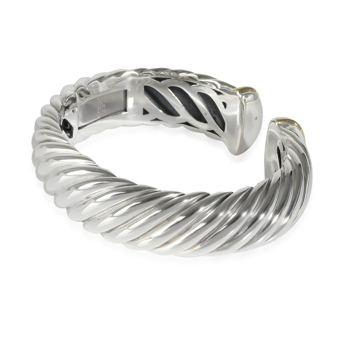 Sculpted Cable Cuff in 18K Yellow Gold/Sterling Silver