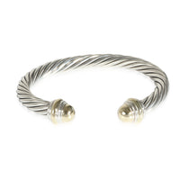 Cable Classic Bangle in 14K Yellow Gold/Sterling Silver