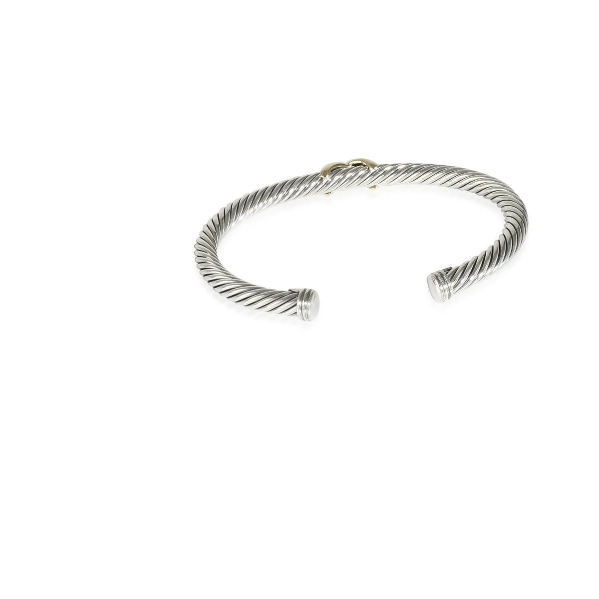 David Yurman Cable Classic Bangle in 14K Yellow Gold/Sterling Silver