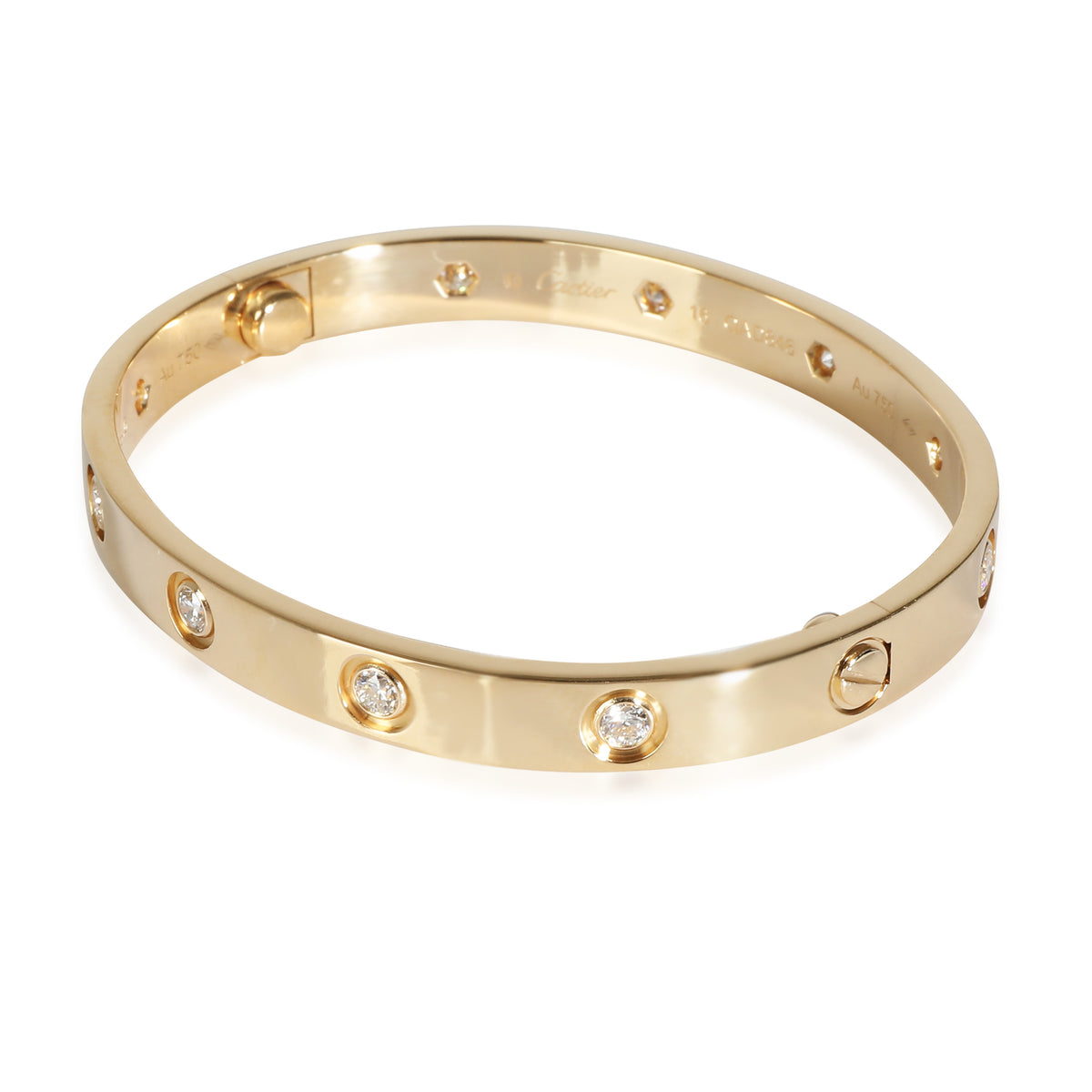 Love Bracelet, 10 Diamonds (Yellow Gold)