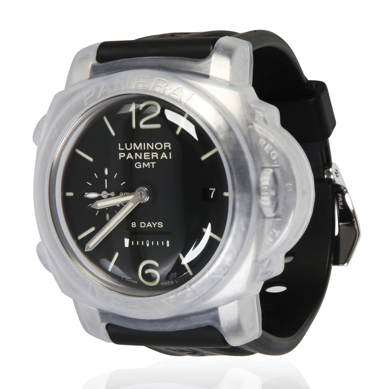 Panerai Luminor 8 Day GMT PAM00233 Men's Watch in  Stainless Steel fv
