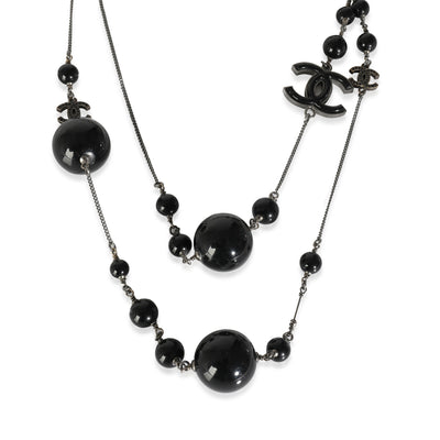 2009 Black Bead CC Necklace