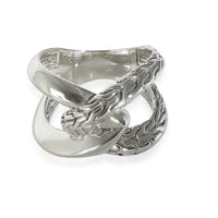 Classic Chain Knife Edge Ring  in Sterling Silver