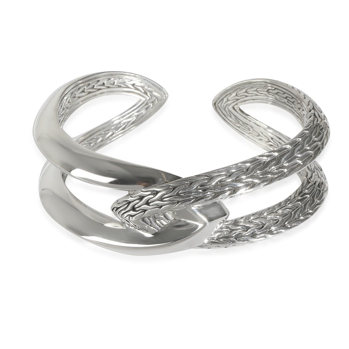 Classic Chain Cuff in Sterling Silver