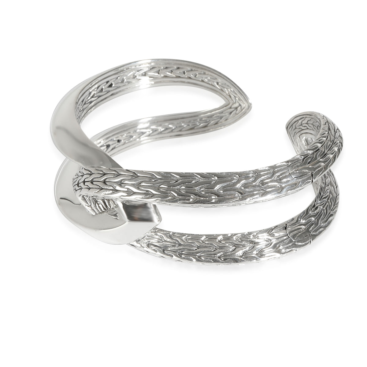 Classic Chain Cuff in Sterling Silver