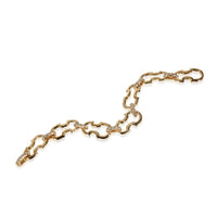 Open Artcurial Violin Shaped Links Diamond Bracelet in 18K Yellow Gold 1.05 CTW