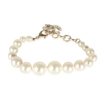 2022 Graduating Faux Pearl Bracelet With Strass CC Gold Plated