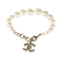 2022 Graduating Faux Pearl Bracelet With Strass CC Gold Plated