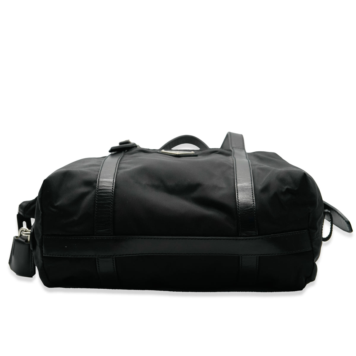 Black Nylon Tessuto Small Shopper Tote