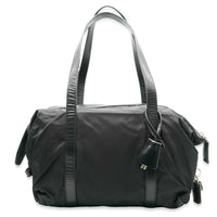 Black Nylon Tessuto Small Shopper Tote