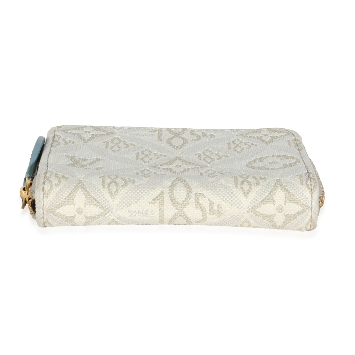 Louis Vuitton Beige White Jacquard Since 1854 Zippy Coin Purse