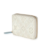 Louis Vuitton Beige White Jacquard Since 1854 Zippy Coin Purse