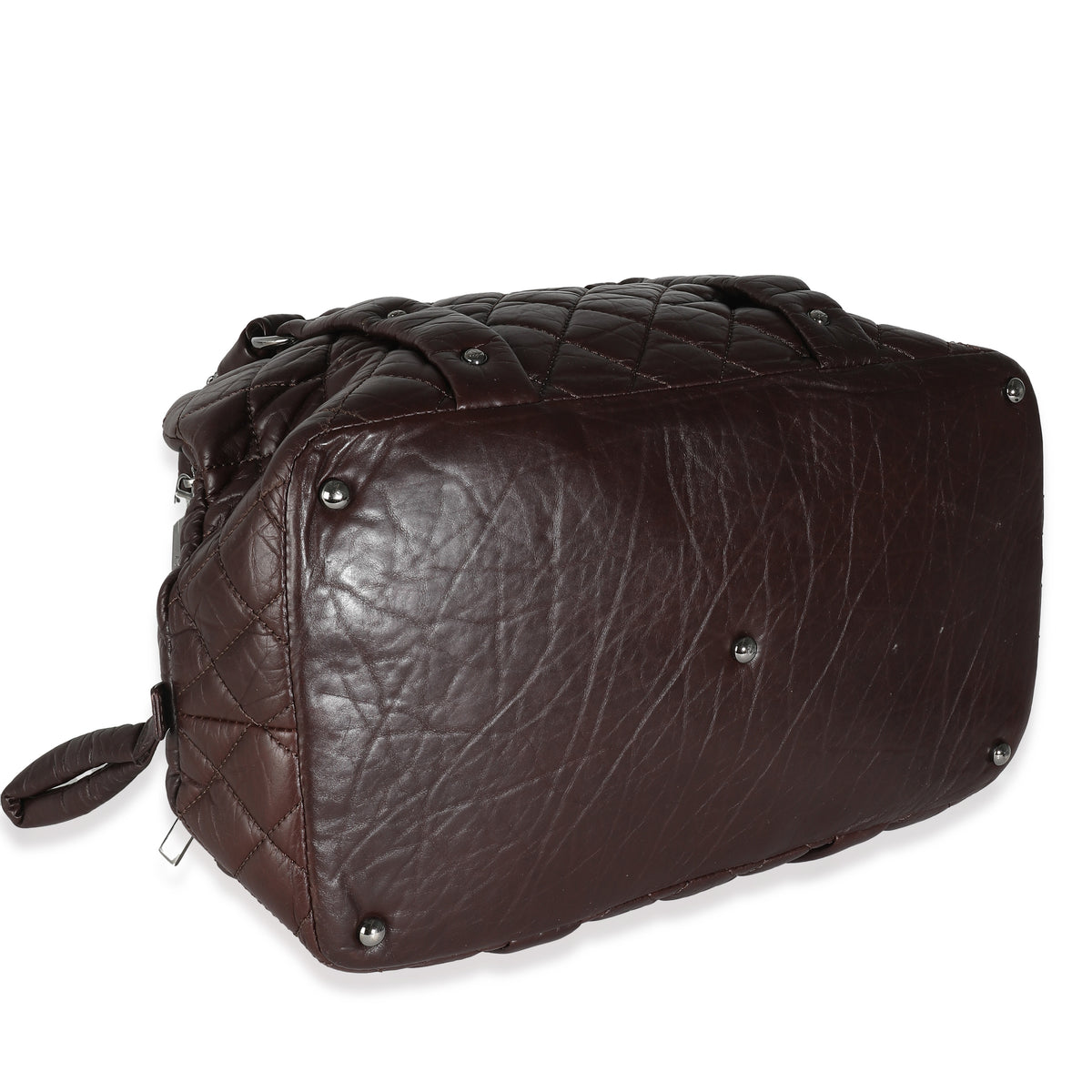 Brown Aged Calfskin Lady Braid Bowler