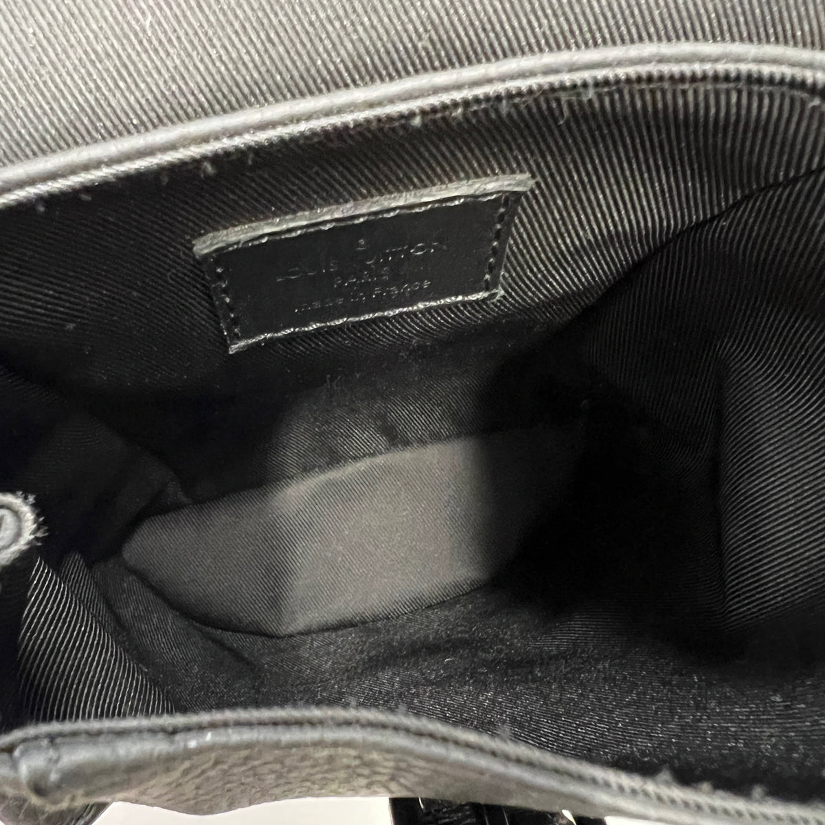 Louis Vuitton Black Taurillon Christopher XS Backpack Handbag