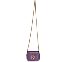 Metallic Purple Pebbled Leather Small 1973 Chain Shoulder Bag