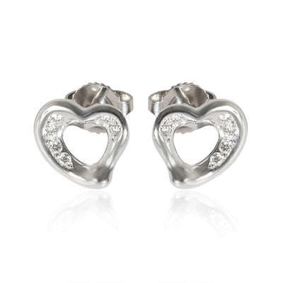 Elsa Peretti Earrings in Platinum 0.08 CTW