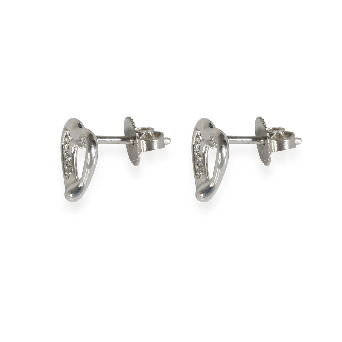 Elsa Peretti Earrings in Platinum 0.08 CTW