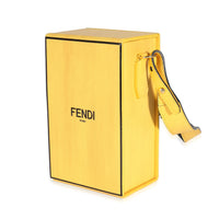 Yellow Vitello Fluffy Logo Vertical Box Bag