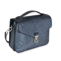 Metallic Navy Giant Monogram Empreinte Pochette Métis