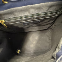 Navy Quilted Lambskin Small Urban Spirit Backpack