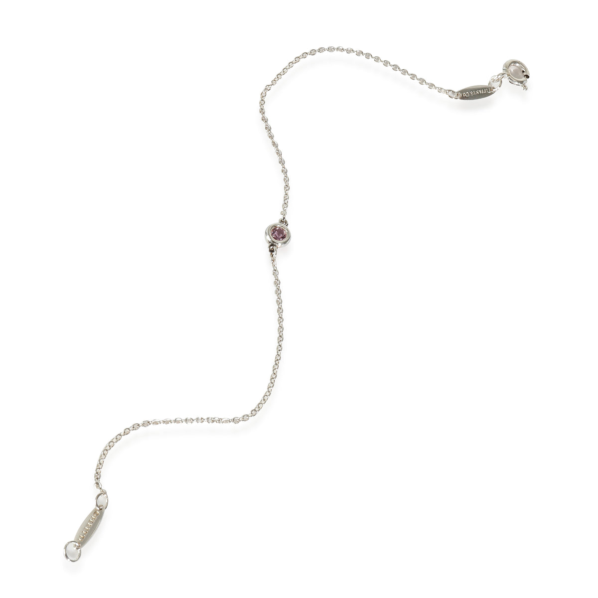 Elsa Peretti Sapphire Bracelet in  Sterling Silver Pink