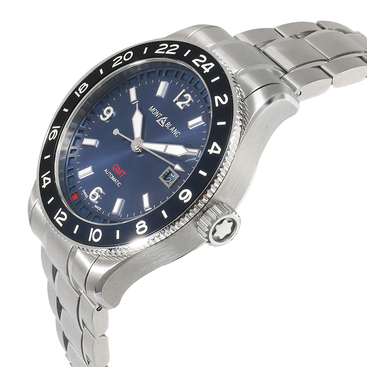 1858 GMT 129616 Mens Watch in Stainless Steel and Titanium