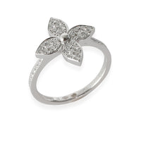 Star Blossom Ring in 18K White Gold 0.3 CTW