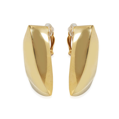 Saint Laurent Comet Triangle Clip On  Earring in  Base Metal fv