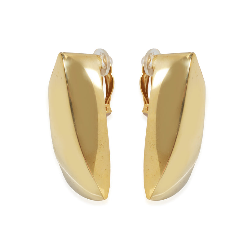 Saint Laurent Comet Triangle Clip On  Earring in  Base Metal fv