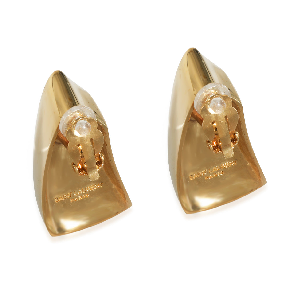 Saint Laurent Comet Triangle Clip On  Earring in  Base Metal pv