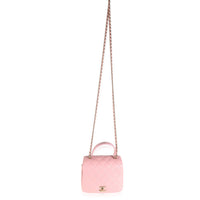 Pink Quilted Lambskin Mini Citizen Chic Flap Bag