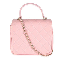 Pink Quilted Lambskin Mini Citizen Chic Flap Bag