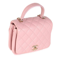 Pink Quilted Lambskin Mini Citizen Chic Flap Bag