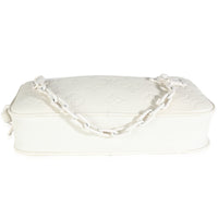 Louis Vuitton White Monogram Taurillon Pochette Volga Handbag stamp