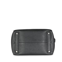 Black Supple Grained Calfskin Open Bar Tote