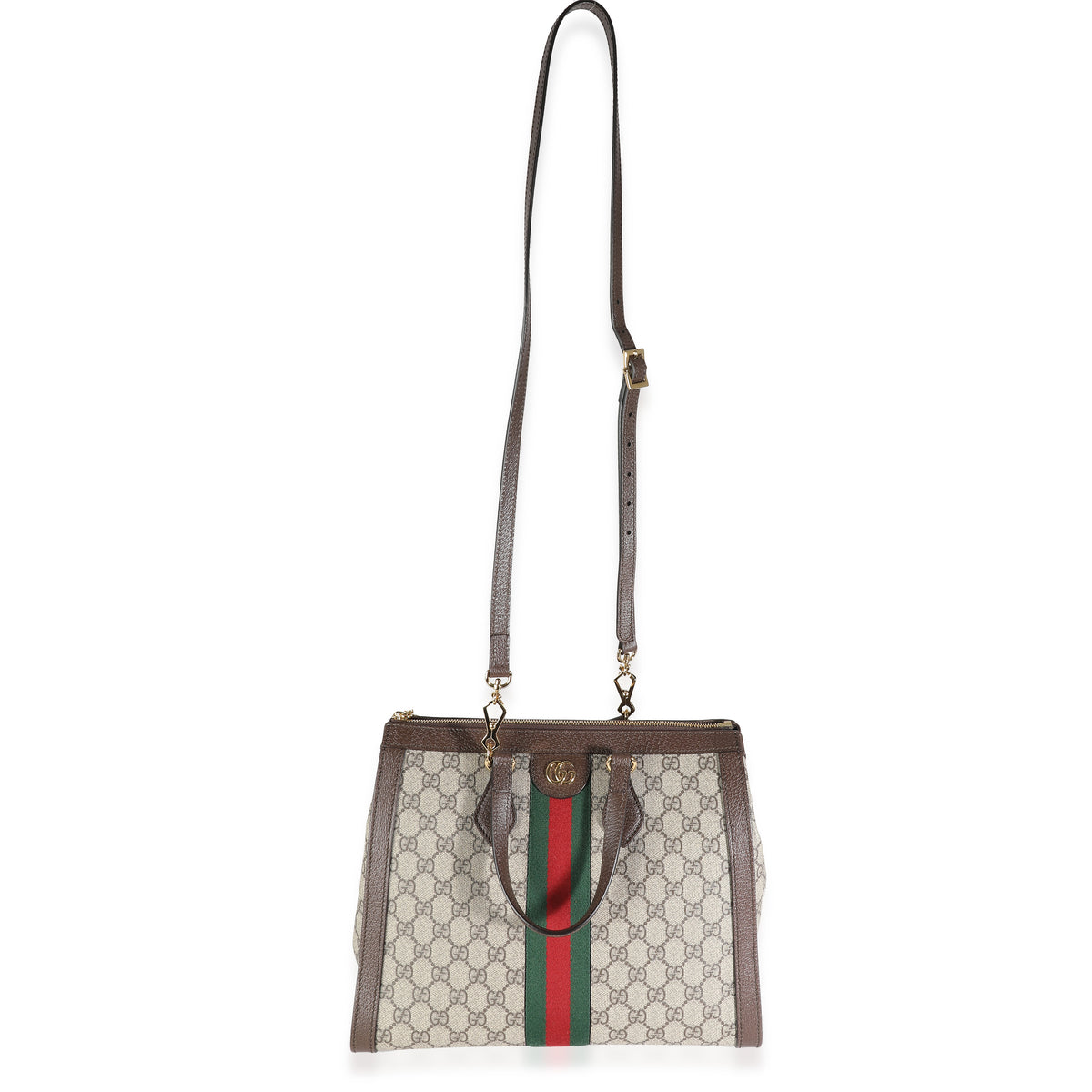 Gucci Beige GG Supreme Medium Ophidia Tote Bag