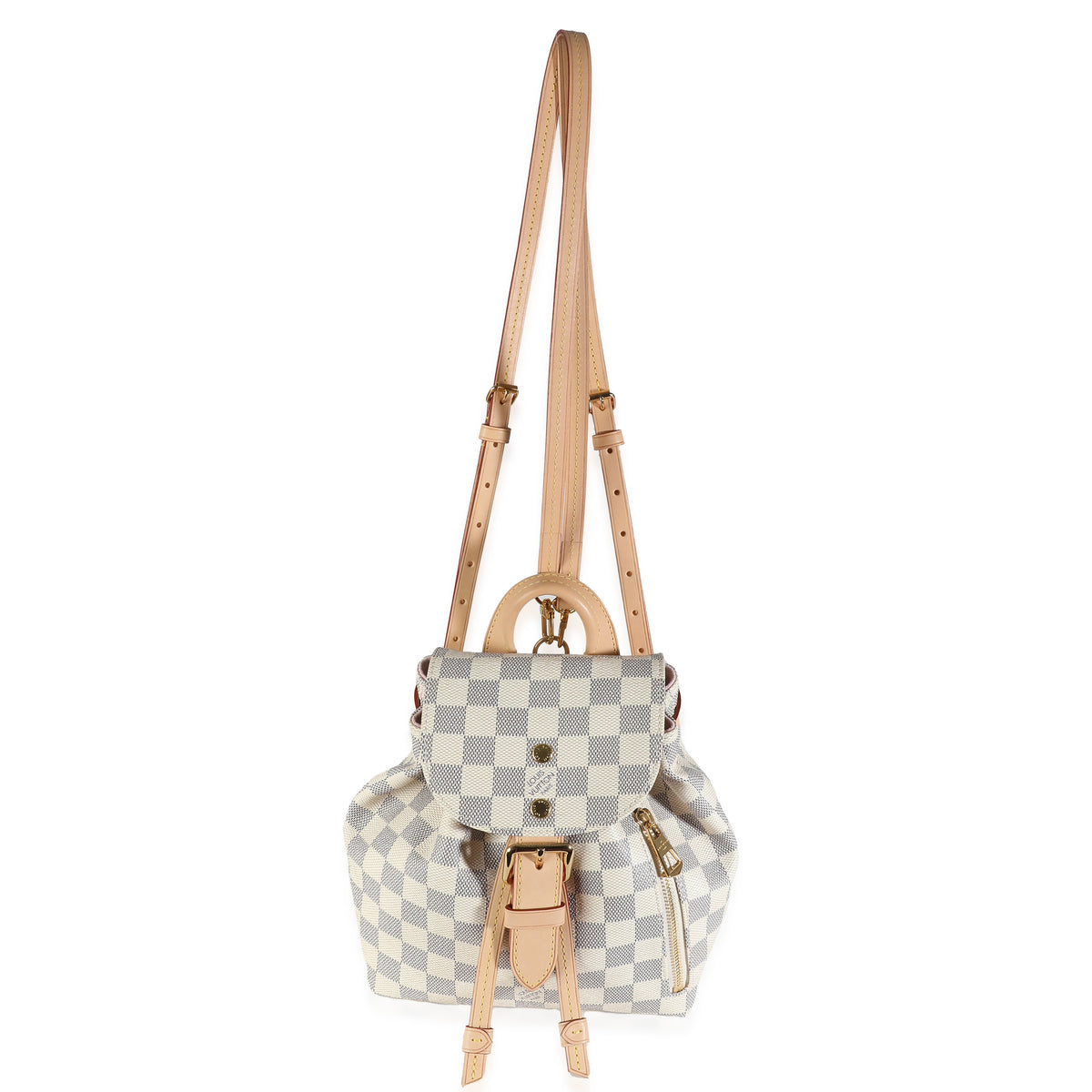 louis vuitton bb sperone backpack Louis Vuitton Damier Azur Canvas Sperone BB | myGemma