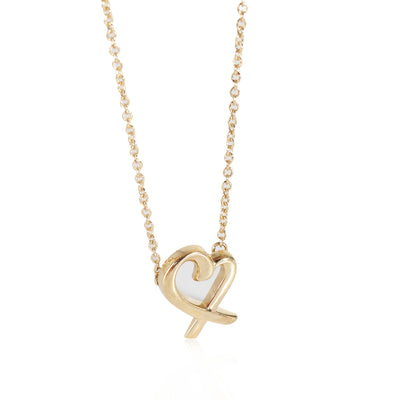 Paloma Picasso Mini Loving Heart Pendant in 18k Yellow Gold