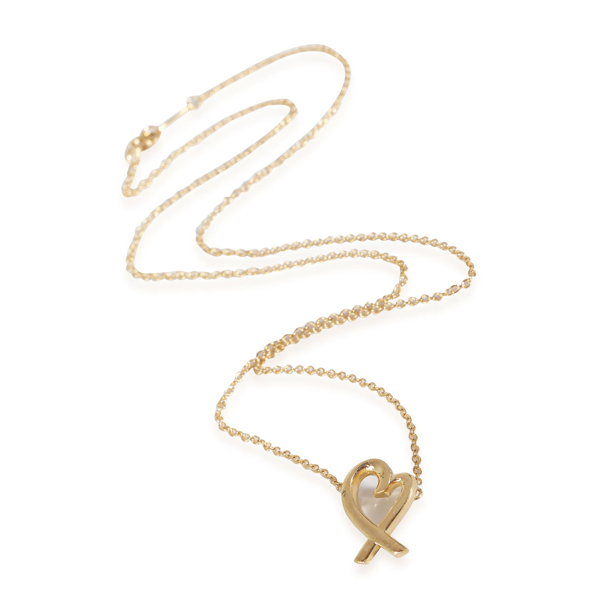 Paloma Picasso Mini Loving Heart Pendant in 18k Yellow Gold