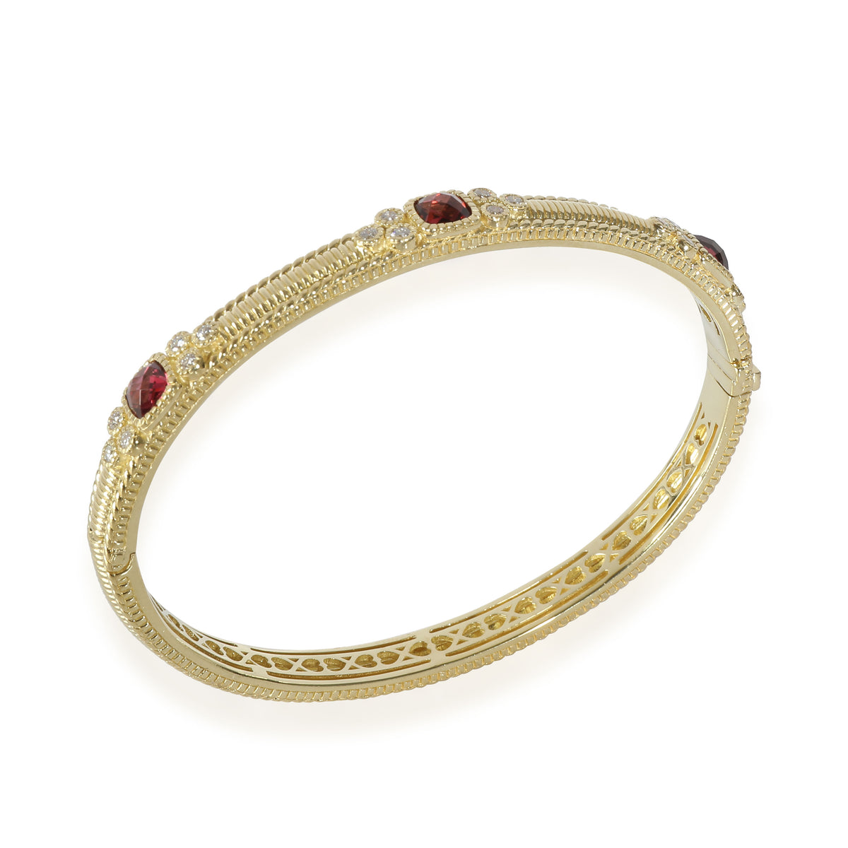 La Petite Tourmaline Diamond Bangle in 18k Yellow Gold 0.3 CTW