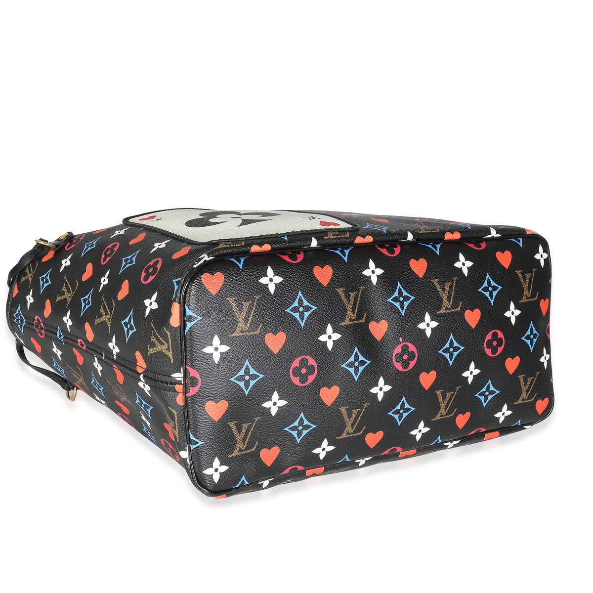 Black Monogram Multicolor Canvas Game On Neverfull MM