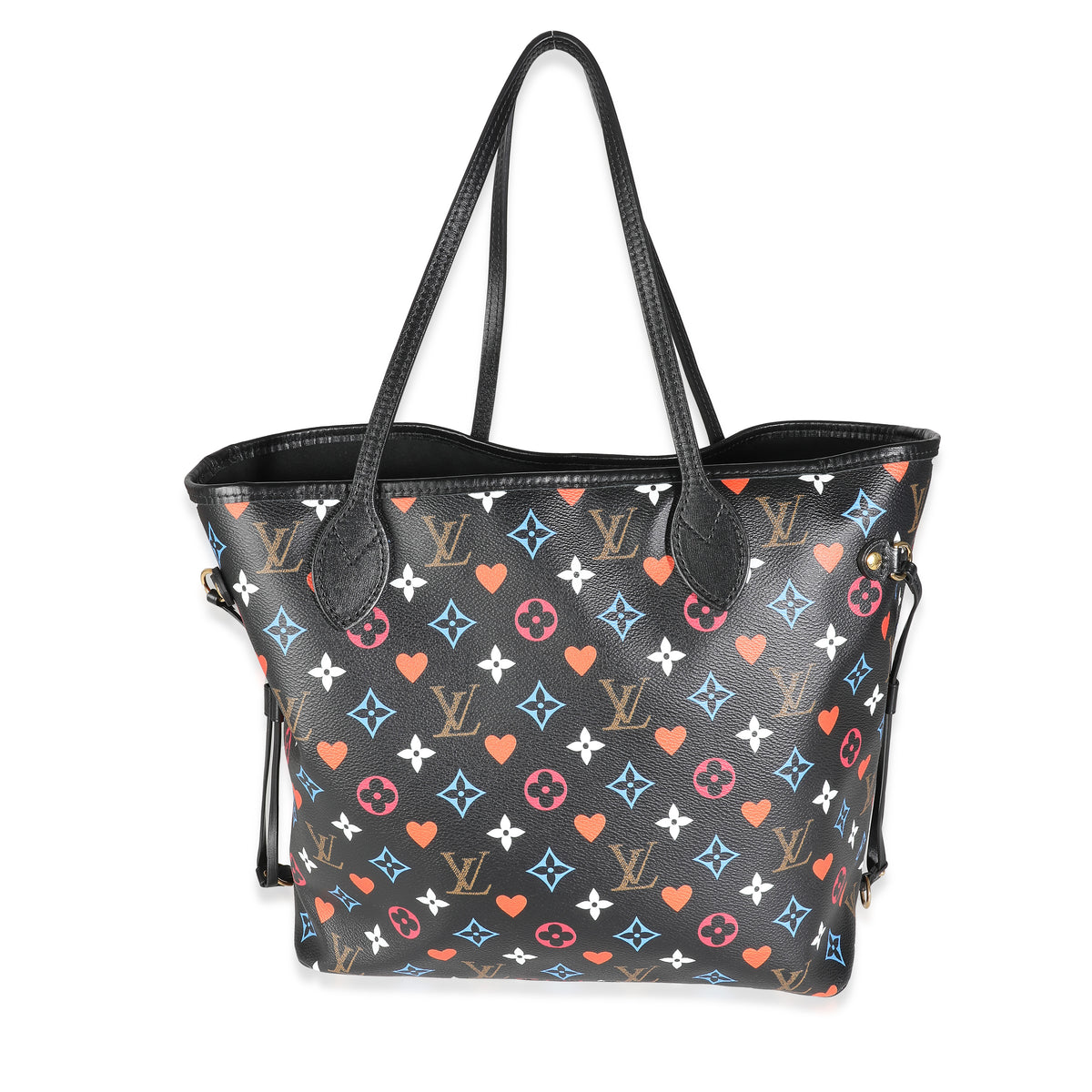 Black Monogram Multicolor Canvas Game On Neverfull MM