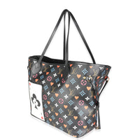 Black Monogram Multicolor Canvas Game On Neverfull MM