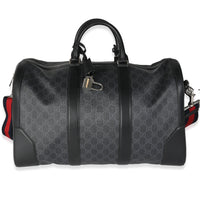 Black GG Supreme Canvas Medium Carry On Duffle