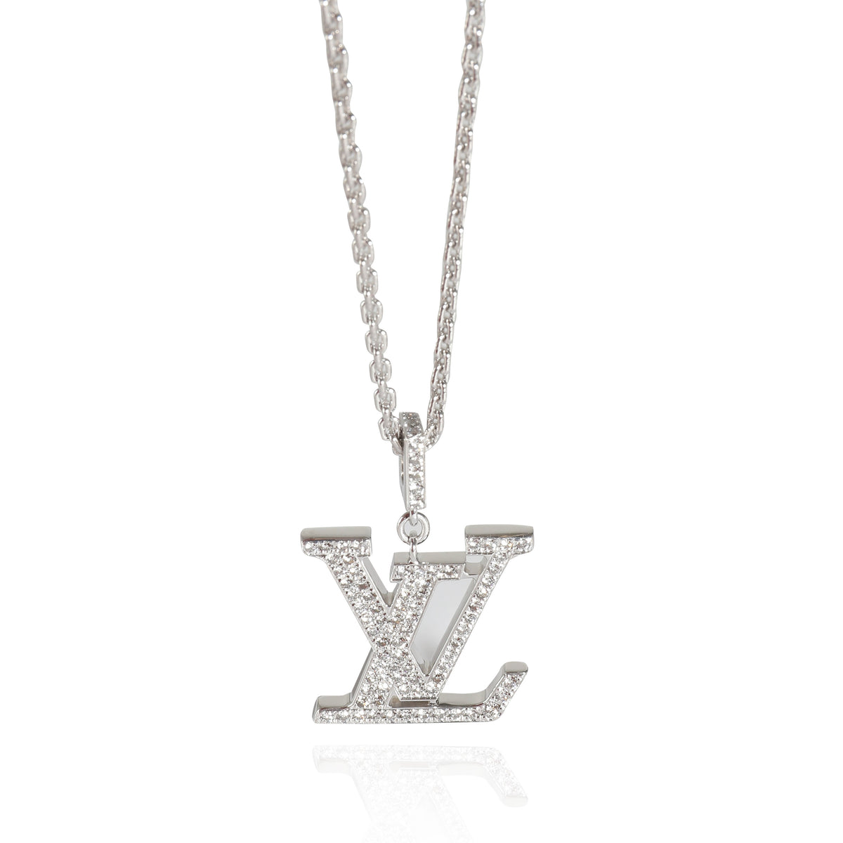 Idylle Blossom Pendant in 18k White Gold 0.3 CTW