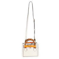 Mystic White Wonka Grain Calfskin Mini Diana Tote